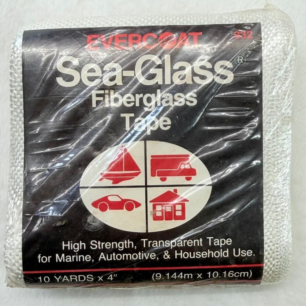 Sea-Glass High Strength Fiberglass Tape 4 inch‎ wide 10 Yards Long